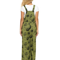 Overall Hippie Mushroom Print