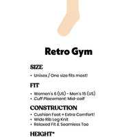 Peter Retro Gym Crew Socks