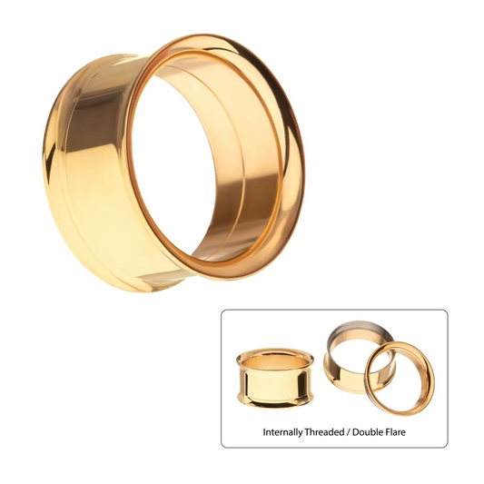 0G Double Flare 24kt Gold PVD Machinehead