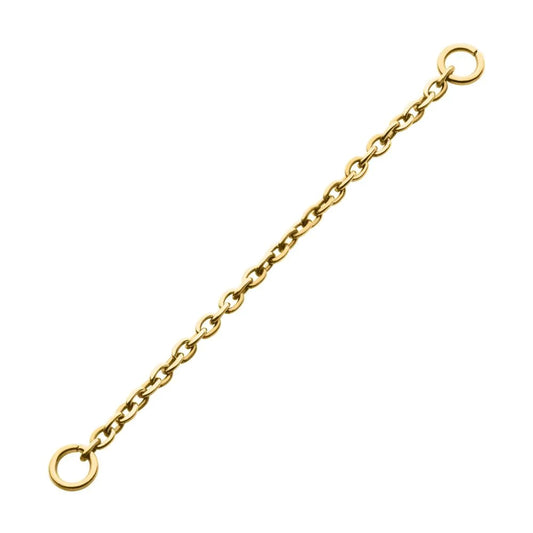 Rolo Chain 24kt Gold Pvd Titanium