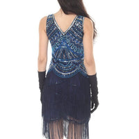 Sequin Flapper Dress With Fringes