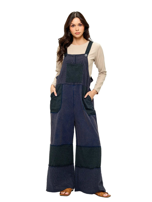 Overall Vintage Washed Checkered Patch