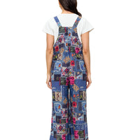 Overall Ruffled Patchwork Print