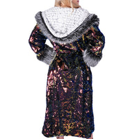 Long Sequin Coat W Hood