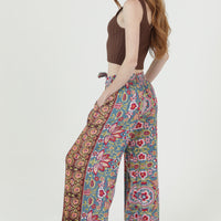 Wide Leg Pants W/ Self Tie