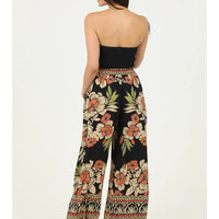 Printed Wide Leg Pants