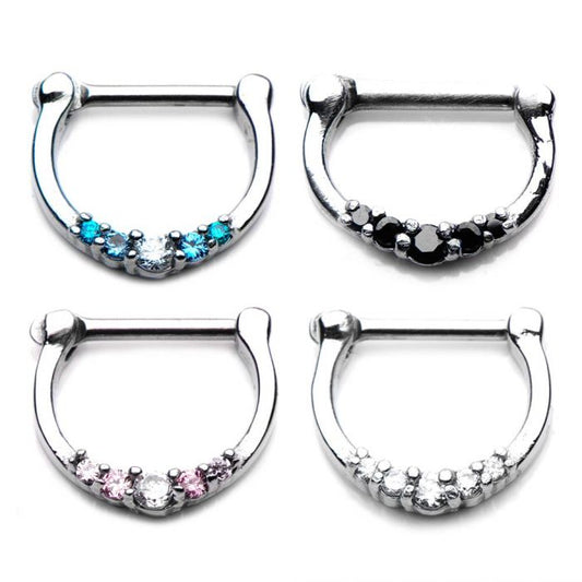 5 Prong Jewels Septum Clicker