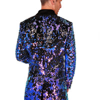Purple Sequin Blazer
