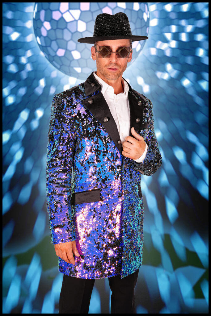 Purple Sequin Blazer