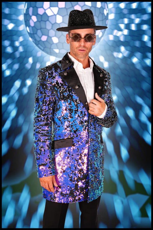 Purple Sequin Blazer