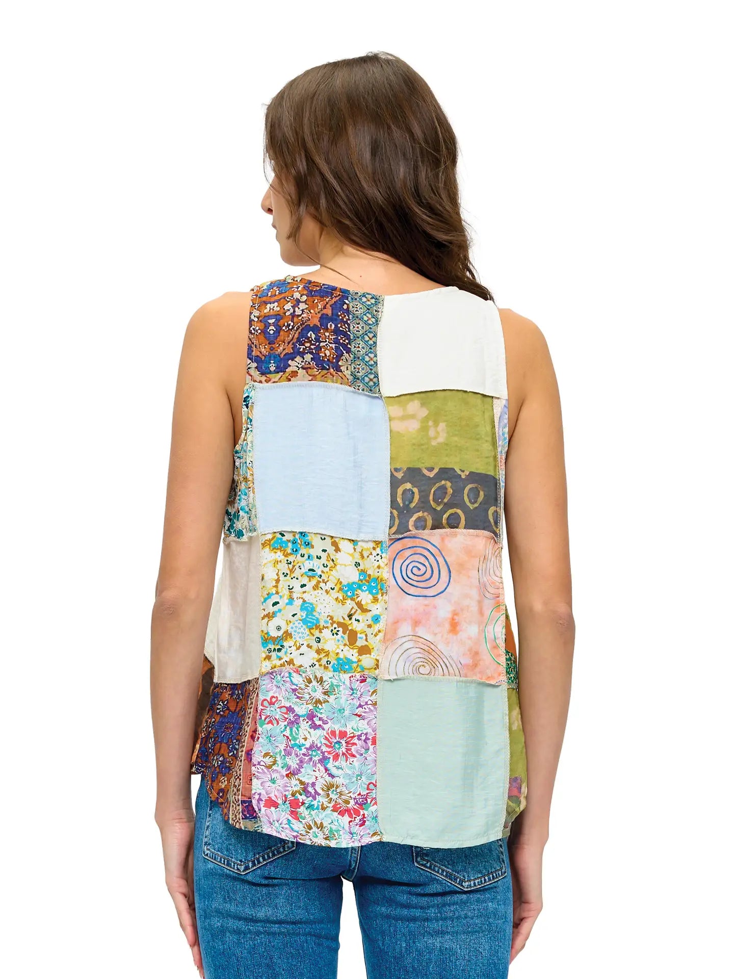 Floral Patchwork Top