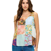 Floral Patchwork Top