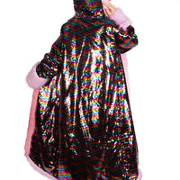 Sequin Rainbow Long Coat