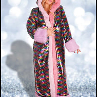 Sequin Rainbow Long Coat