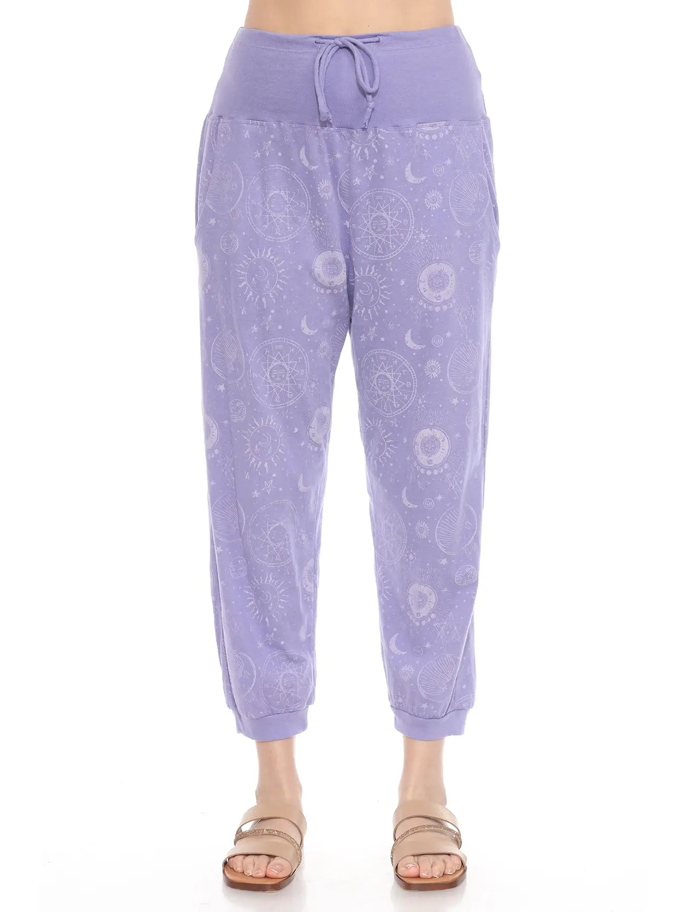 Celestial Cotton Jersey Lounge Pants