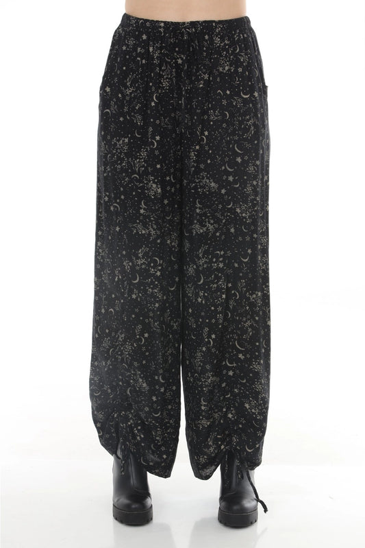 Celestial Flower Drawstring Pants