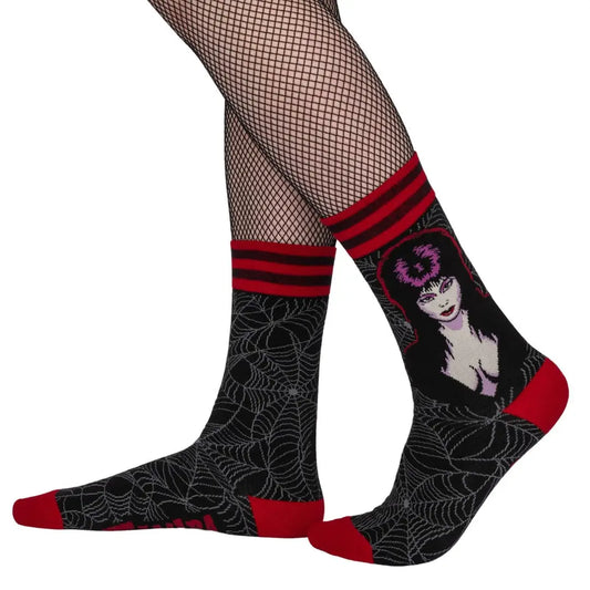 Elvira Mistress Of The Dark Crew Socks