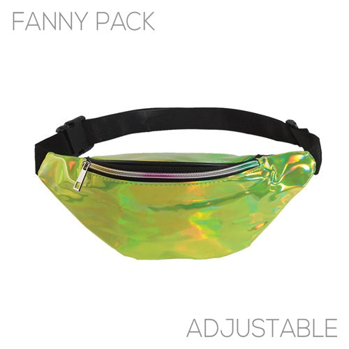 Holographic Fanny Pack Metallic