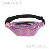 Holographic Fanny Pack Metallic