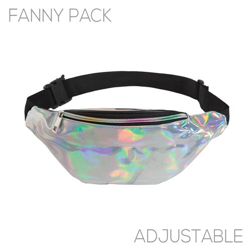 Holographic Fanny Pack Metallic