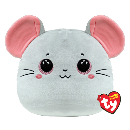 Catnip Grey Mouse Squish 10"