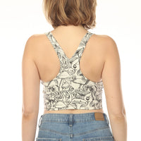 Wild Mushroom Ruched Bra Top