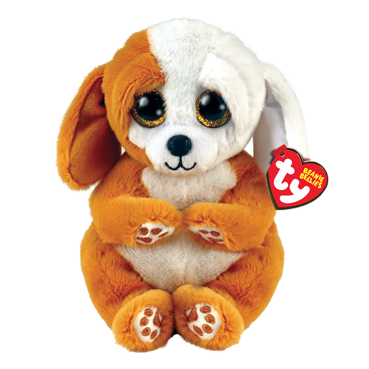 Ruggles Brown And White Dog 8"