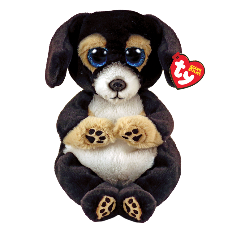 Ranger -Dog Black Belly Plush  8 Inches