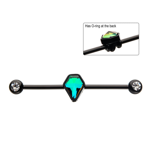 Barbell w/ Diamond Gem