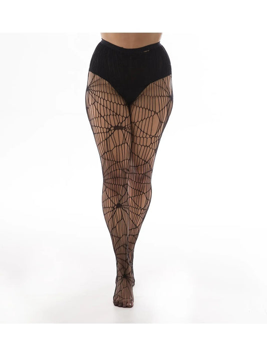 Cobweb Pattern Net Tights