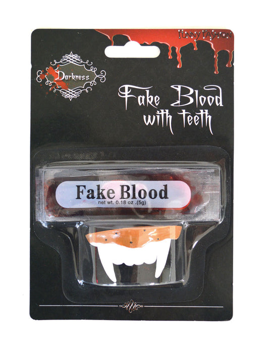 Vampire Teeth With Blood