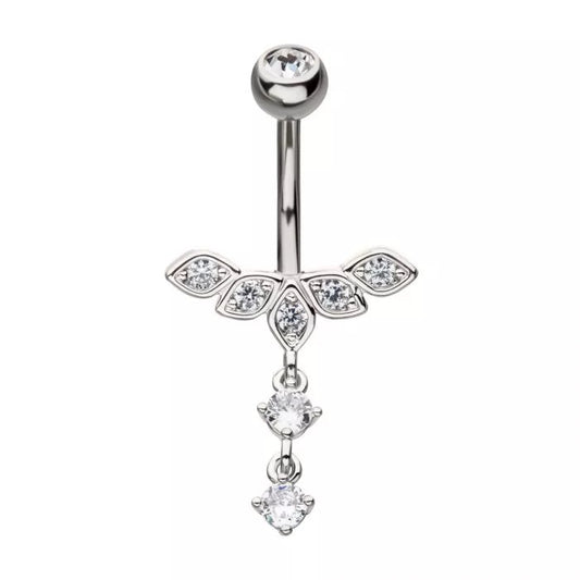 5 pétales avec pendentif à 2 griffes