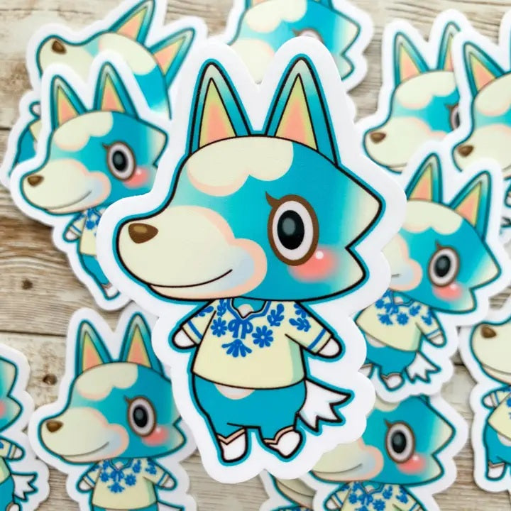 Skye Animal Crossing Vinyl Sticker