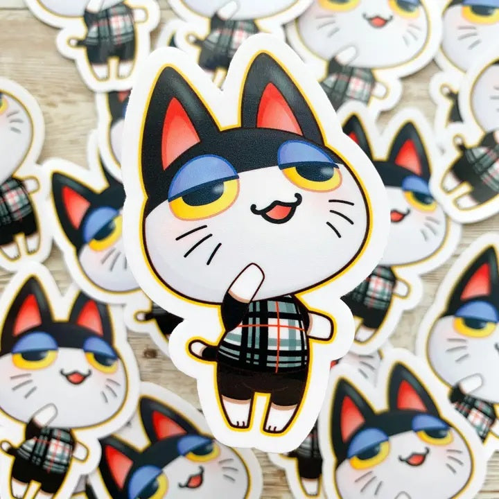 Punchy Animal Crossing Vinyl Sticker