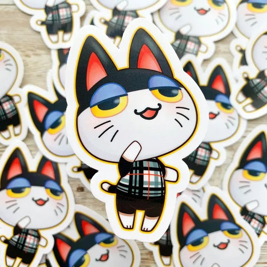 Punchy Animal Crossing Vinyl Sticker
