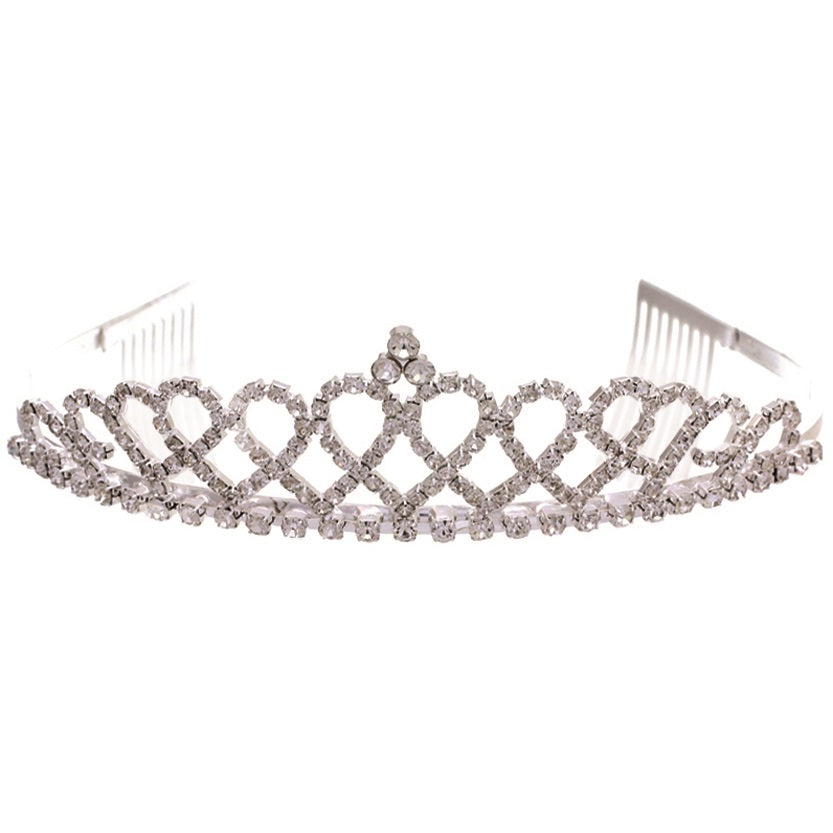 Tiara de diamantes de imitación