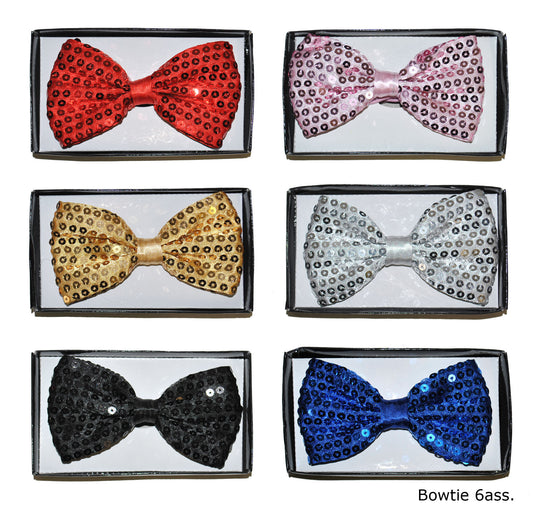 Bowtie Sequin Silver