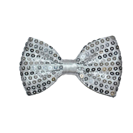 Bowtie Sequin Silver