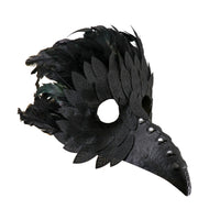 Plague Mask With Black Feathers