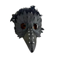 Plague Mask With Black Feathers