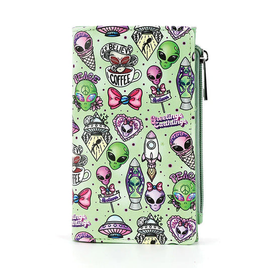 Alien Collage Wallet