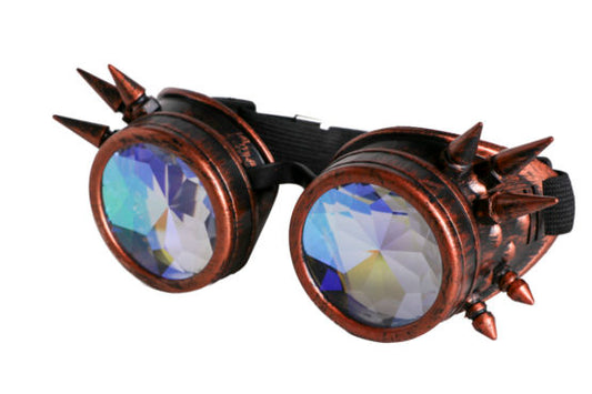 Gafas de caleidoscopio steampunk