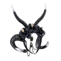 Devil Ram Horn With Chain Headband