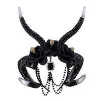 Devil Ram Horn With Chain Headband