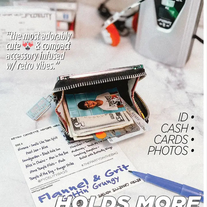 Retro 80'S Cassette Tape Wallet