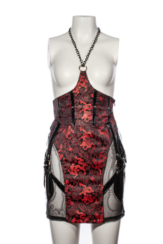 Underbust Dragon Print Dress