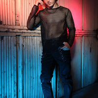 Mesh Long-Sleeves T-Shirt