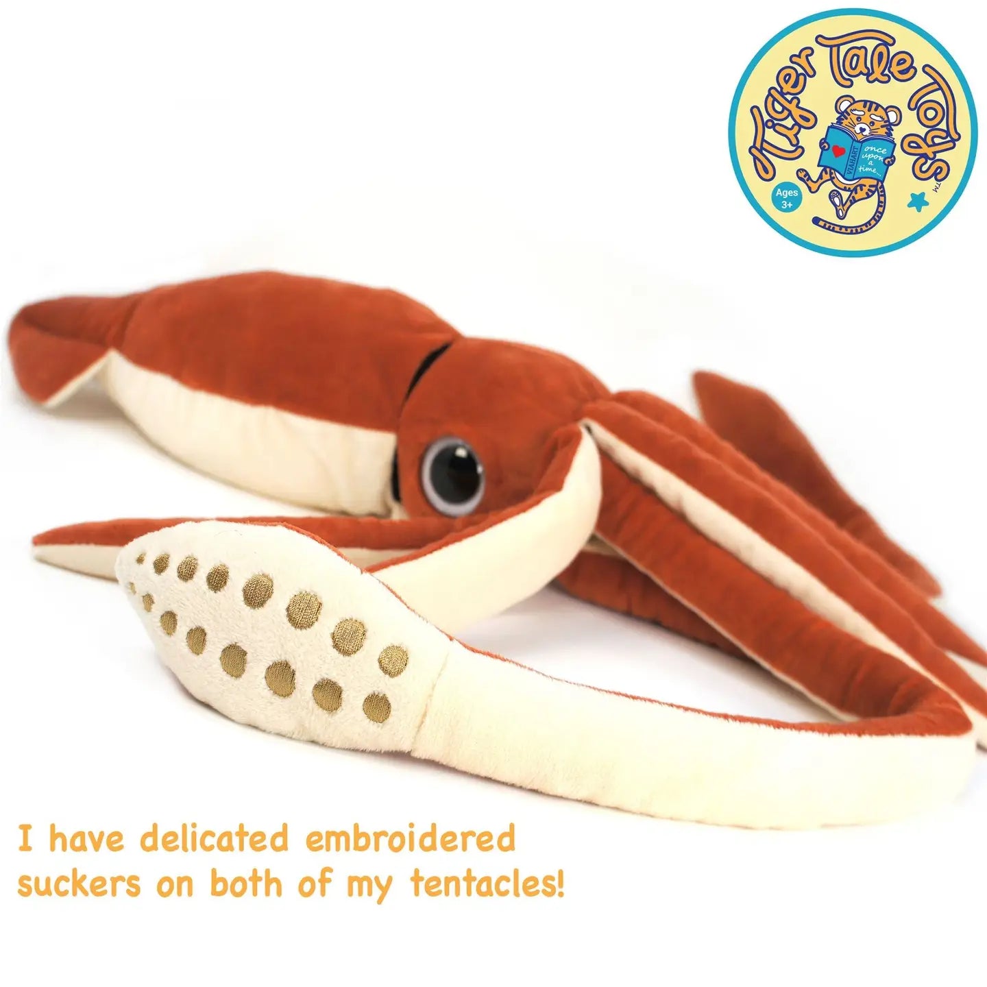 Shubert The Squid 34 Inch Stuffed Animal Plush
