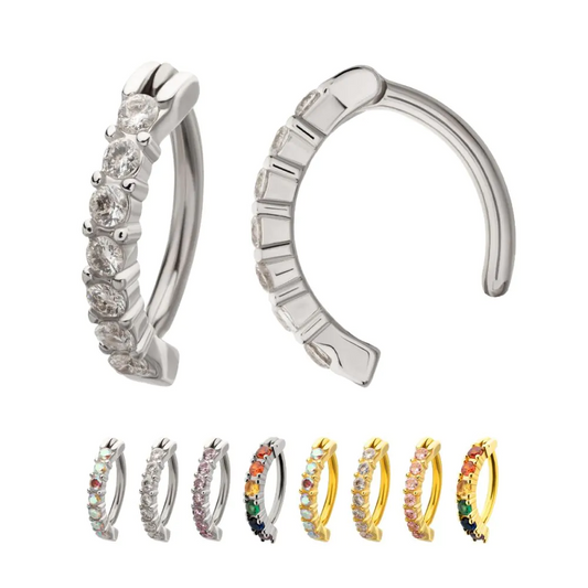 7 Prong Gem Clicker Navel