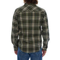 Long Sleeve Flannel Plaid Front Pockets Shirt